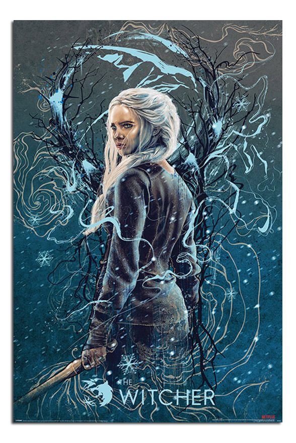  POSTER STOP ONLINE The Witcher - Netflix TV Show Poster (Teaser  - Geralt Of Rivia - Ocean) (Size 24 x 36): Posters & Prints