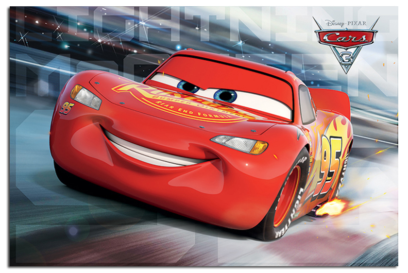 Cars 3 Lightning McQueen Race Poster