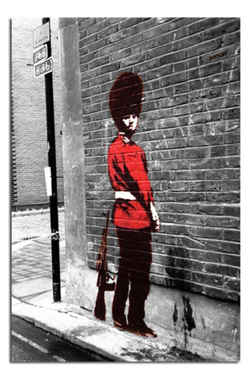 Banksy Queens Guard Poster