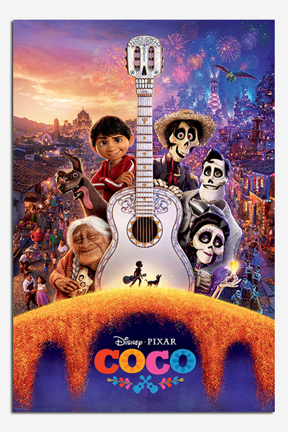 Coco Pixar Disney Guitar Poster