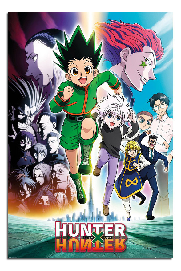 Hunter X Hunter - Map Wall Poster with Wooden Magnetic Frame