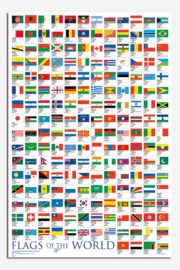 Flags Of The World Large Poster